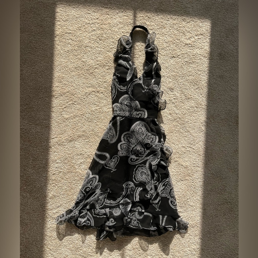 White House Black Market Black Corset Dress